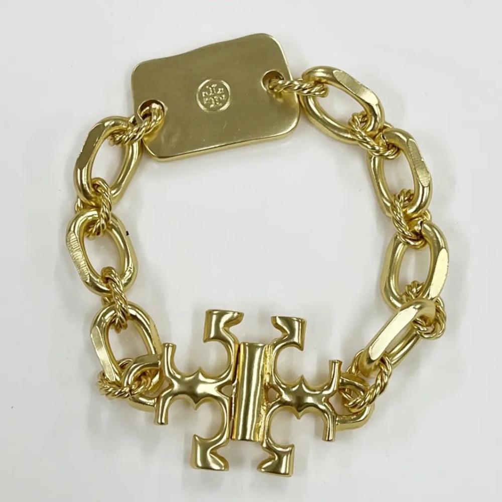 TORY BURCH SIGNATURE CHAIN GOLD BRACELET
